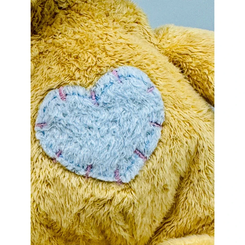 Ty Pluffies HuggyPup Dog‎ Rattle Plush Stuffed Animal Toy Blue Heart
